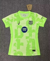 2024-2025 Barcelona 2nd Away Light Green Women Thailand Soccer Jersey AAA-2386
