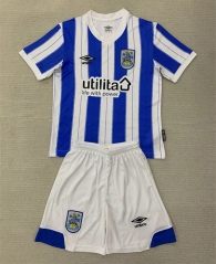 2024-2025 Huddersfield Town Home Blue&White Soccer Uniform-AY
