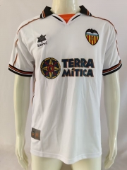 Retro Version 99-00 Valencia Home White Thailand Soccer Jersey AAA-503