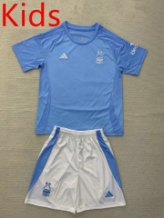 2024-2025 Nottingham Forest 2nd Away Blue Kids/Youth Soccer Uniform-AY