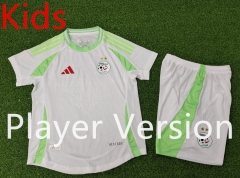 Player Version 2024-2025 Algeria Home Green Kid/Youth Soccer Uniform-9926