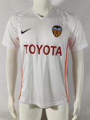 Retro Version 06-07 Valencia Home White Thailand Soccer Jersey AAA-503