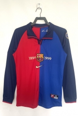 Retro Version Barcelona Home Red&Blue LS Thailand Soccer Jersey AAA-811