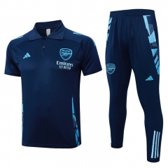 2024-2025 Arsenal Royal Blue Thailand Polo Uniform-815