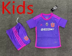 2024-2025 Universidad de Chile 2nd Away Purple Kids/Youth Soccer Uniform-8975