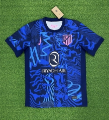 (S-4XL) 2024-2025 Atletico Madrid 2nd Away Blue Thailand Soccer Jersey AAA-403