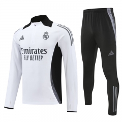Player Version 2024-2025 Real Madrid White Thailand Soccer Tracksuit-4627