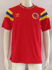 Retro Version 1990 Colombia Away Red Thailand Soccer Jersey AAA-503