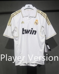 Player Version 11-12 Real Madrid Home White Thailand Soccer Jersey AAA-4563