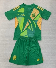 2024-2025 Argentina Goalkeeper Green Soccer Uniform-AY