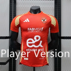 Player Version 2024-2025 Al Ahly Red Thailand Soccer Jersey AAA-888