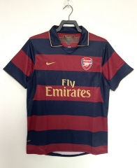 Retro Version 07-08 Arsenal 2nd Away Red&Blue Thailand Soccer Jersey AAA-811