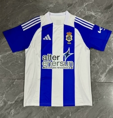 2024-2025 Recreativo de Huelva Home Blue&White Thailand Soccer Jersey AAA-7568