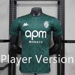 Player Version 2024-2025 Monaco 2nd Away Green Thailand Soccer Jersey AAA-888