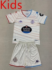 2024-2025 Real Valladolid Away White Kid/Youth Soccer Uniform-AY