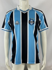 Retro Version 2001 Grêmio FBPA Home Blue&White Thailand Soccer Jersey AAA-503