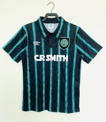 Retro Version 92-93 Celtic Away Black&Green Thailand Soccer Jersey AAA-811