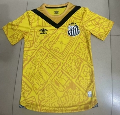 2024-2025 Santos FC 2nd Away Yellow Thailand Soccer Jersey AAA