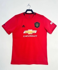 Retro Version19-20 Manchester United Home Red Thailand Soccer Jersey AAA-811