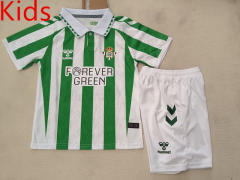 2024-2025 Real Betis Home White&Green Kid/Youth Soccer Uniform-507