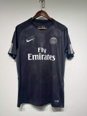 Retro Version 17-18 Paris 2nd Away Black Thailand Soccer Jersey AAA-9070
