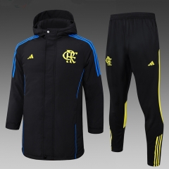 2024-2025 Flamengo Black Cotton Coat Uniform With Hat-815