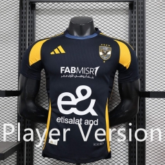 Player Version 2024-2025 Al Ahly Away Black Thailand Soccer Jersey AAA-888