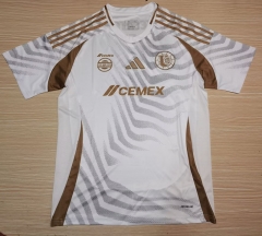 (S-3XL) 2024-2025 Tigres UANL 2nd Away White Thailand Soccer Jersey AAA-912