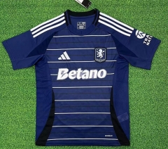 (S-4XL) 2024-2025 Aston Villa 2nd Away Royal Blue Thailand Soccer Jersey AAA-403