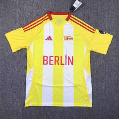 2024-2025 1. FC Union Berlin 2nd Away Yellow&White Thailand Soccer Jesrey AAA-417