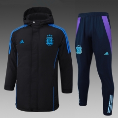 2024-2025 Argentina Black Cotton Coat Uniform With Hat-815