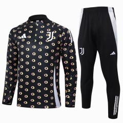 2024-2025 Juventus Ink Jet Black Thailand Soccer Tracksuit-815