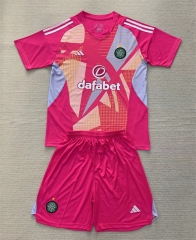 2024-2025 Celtic Goalkeeper Pink Soccer Unifrom-AY