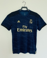 Retro Version 19-20 Real Madrid Away Royal Blue Thailand Soccer Jersey AAA-811