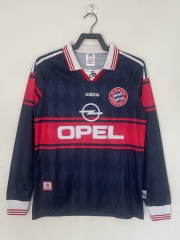Retro Version 97-99 Bayern München Home Blue LS Thailand Soccer Jersey AAA-811