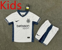 2024-2025 Inter Milan Away White Kid/Youth Soccer Uniform-6748