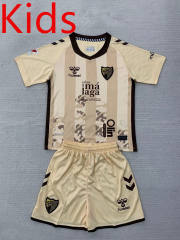 2024-2025 Málaga CF 2nd Away Beige Kids/Youth Soccer Uniform-AY