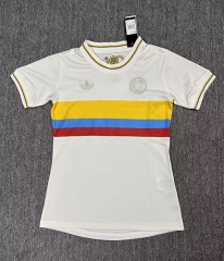 100th Anniversary Edition Colombia White Thailand Women Soccer Jersey AAA-2386