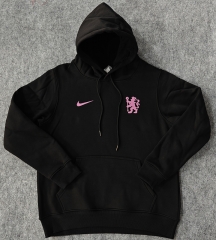 2024-2025 Chelsea Black Thailand Soccer Tracksuit With Hat-LH