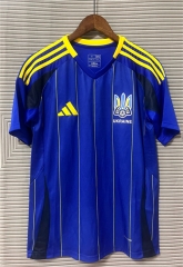 2024-2025 Ukraine Away Blue Thailand Soccer Jersey AAA-9171