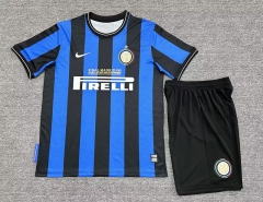 Retro Version 2010 Inter Milan Home Blue&Black Soccer Uniform-718