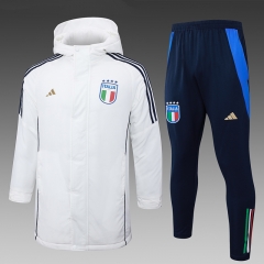 2024-2025 Italy White Cotton Coat Uniform With Hat-815