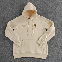 2024-2025 Juventus Beige Thailand Soccer Tracksuit Top With Hat-LH