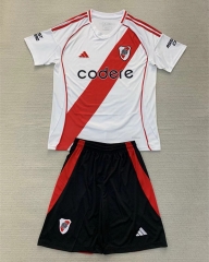 2024-2025 CA River Plate Home White Soccer Uniform-AY