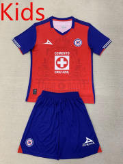 2024-2025 Cruz Azul 2nd Away Red Kid/Youth Soccer Uniform-AY