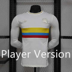 Player Version 100th Anniversary Edition Colombia White LS Thailand Soccer Jersey AAA-888