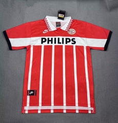 Retro Version 95-96 PSV Eindhoven Home Red&White Thailand Soccer Jersey AAA-4130