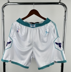 Charlotte Hornets White NBA Shorts-311