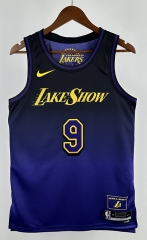 2025 City Edition Los Angeles Lakers Blue&Purple #9 NBA Jersey-311