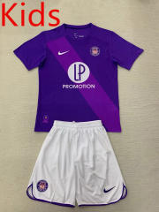 2024-2025 Toulouse FC Home Purple Kid/Youth Soccer Uniform-AY